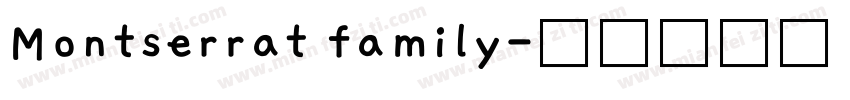 Montserrat family字体转换
